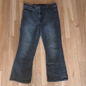 Banana Republic Cropped Bootcut Jeans - Charcoal Black Wash SIZE 31/12